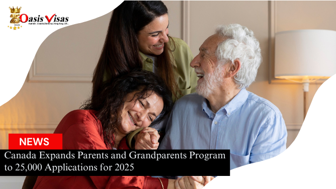Canada Expands Parents and Grandparents Program to 25,000 Applications for 2025