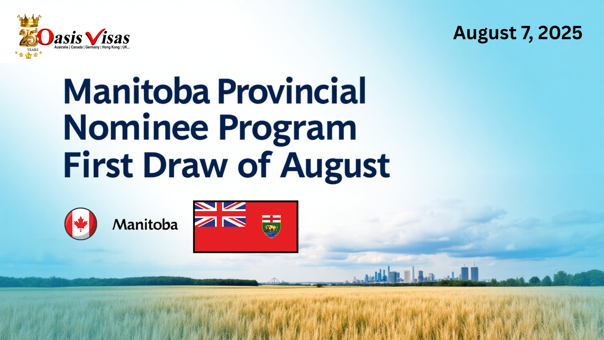 Manitoba Conducts First Provincial Nominee Draw in August